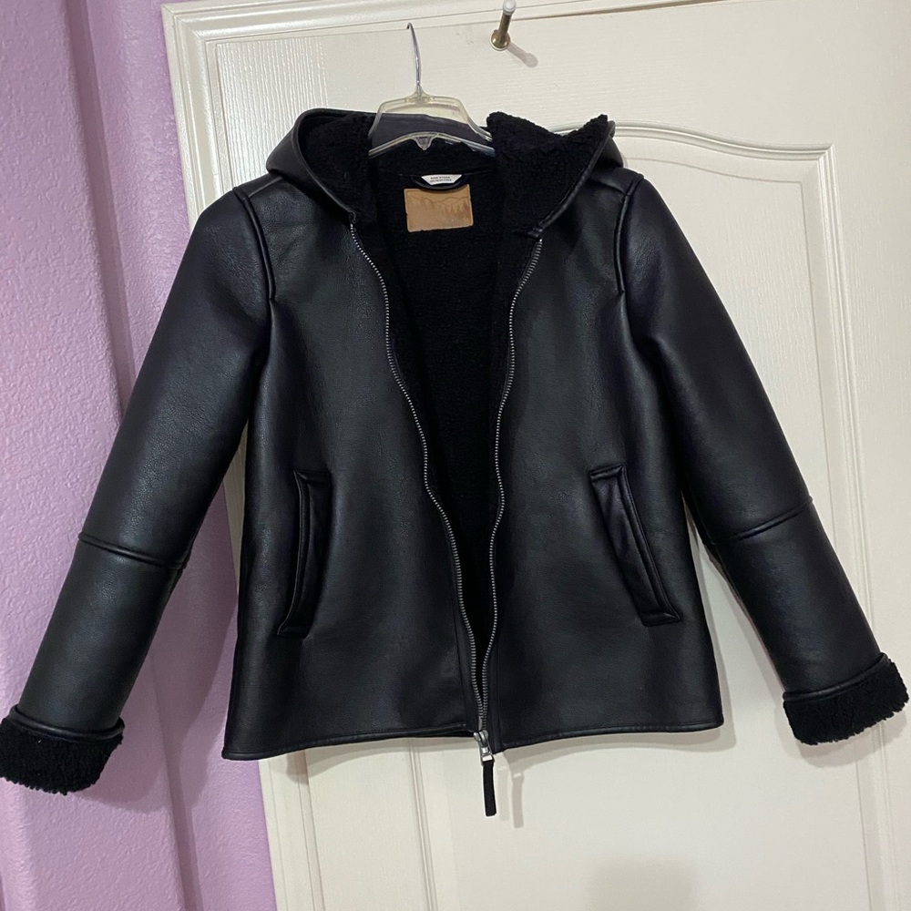 BearPaw Black Textured Jacket